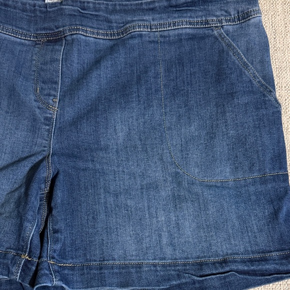Westbound Pull On Denim Shorts Plus Size 20W Stretch Comfort Casual Park Avenue - Picture 6 of 16